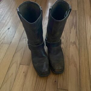 Frye 12R Harness 77300 Smoke Ombre Genuine
Leather Square Toe Western Boots 8.5